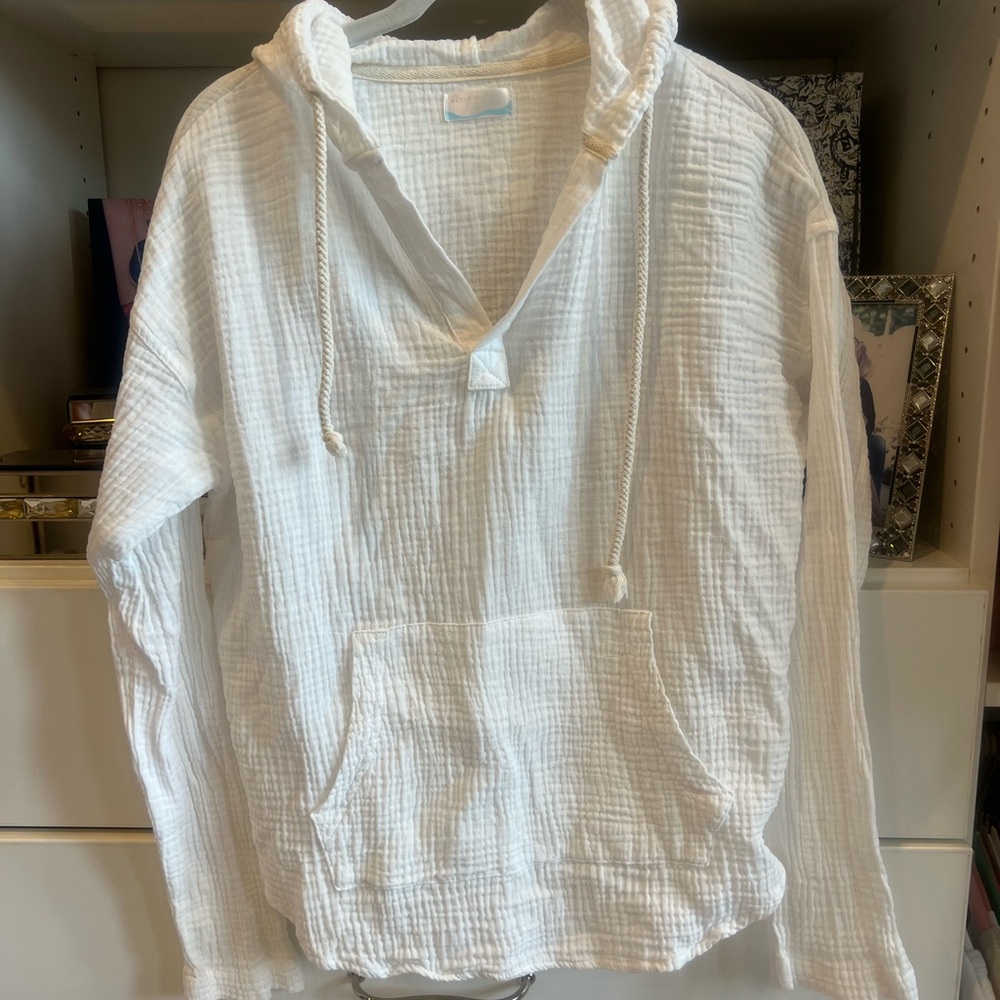 Altar'd State Cream Textured Hoodie